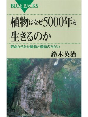 cover image of 植物はなぜ5000年も生きるのか　寿命からみた動物と植物のちがい